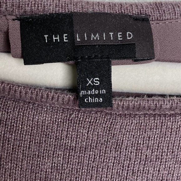 The Limited Purple Hi Lo Long Sleeve Shirt Extra Small XS - Picture 3 of 5